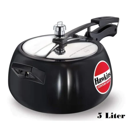 Hawkins Contura Black Pressure Cooker 5 Litre (IQ7080)