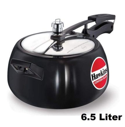 Hawkins Contura Black Pressure Cooker 6.5 Litre (BSG3321)