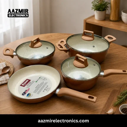 Kiam 7 Piece Gauge Aluminum Non Stick Cookware Set