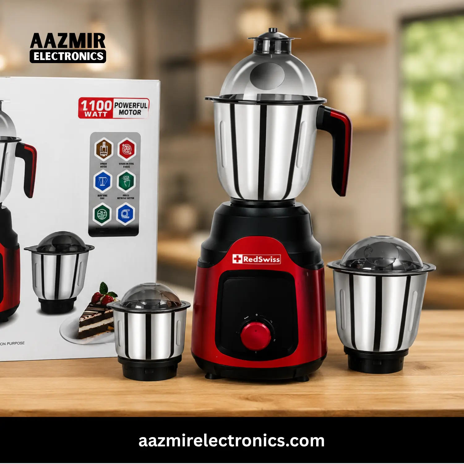 RedSwiss 1100W Flash Mixed Grinder Blender RedSwiss 1100W Flash Mixed Grinder Blender