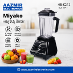 Miyako Heavy Duty Commercial Blender 6 Turbo blade HB-k212-1500 watt